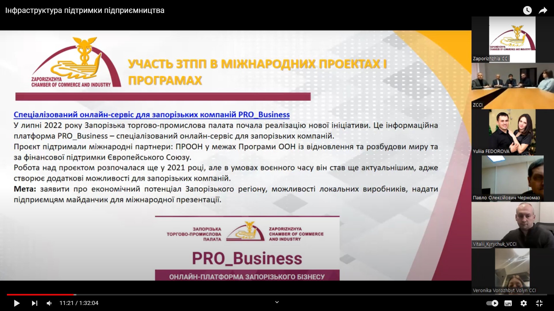 Про можливості Онлайн-платформи PRO_Business йшла мова під час вебінару «Інфраструктура підтримки підприємництва»