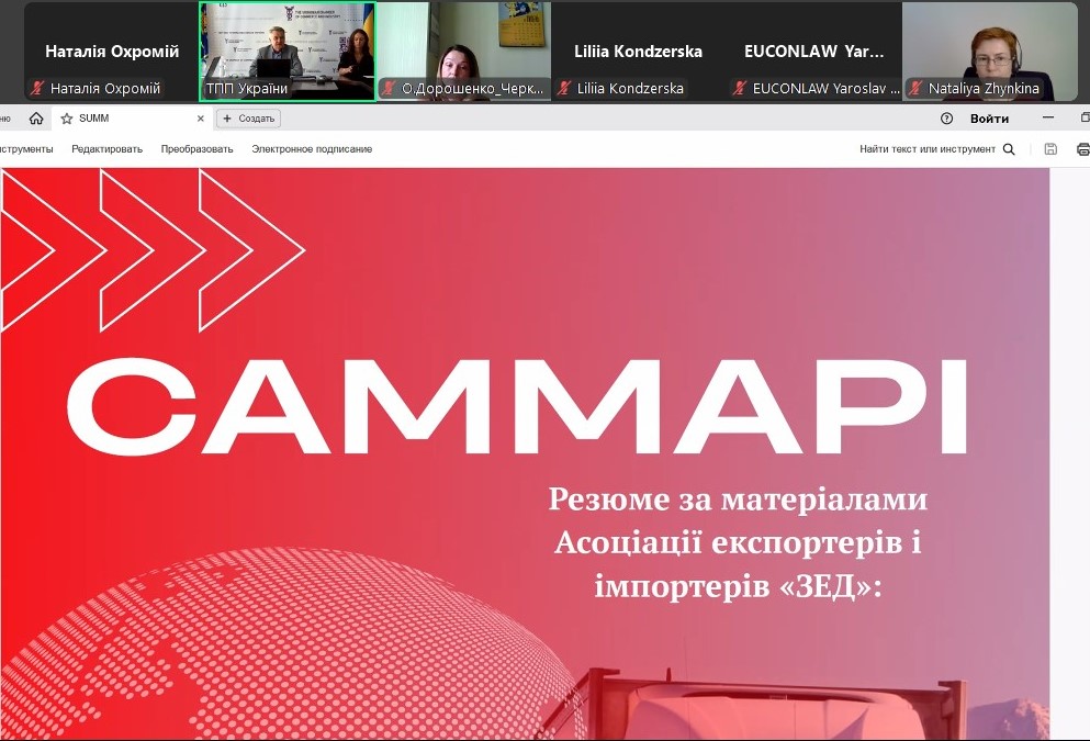 Актуальні питання з міжнародної торгівлі України в контексті просування вітчизняного експорту в умовах воєнного стану та військових загроз